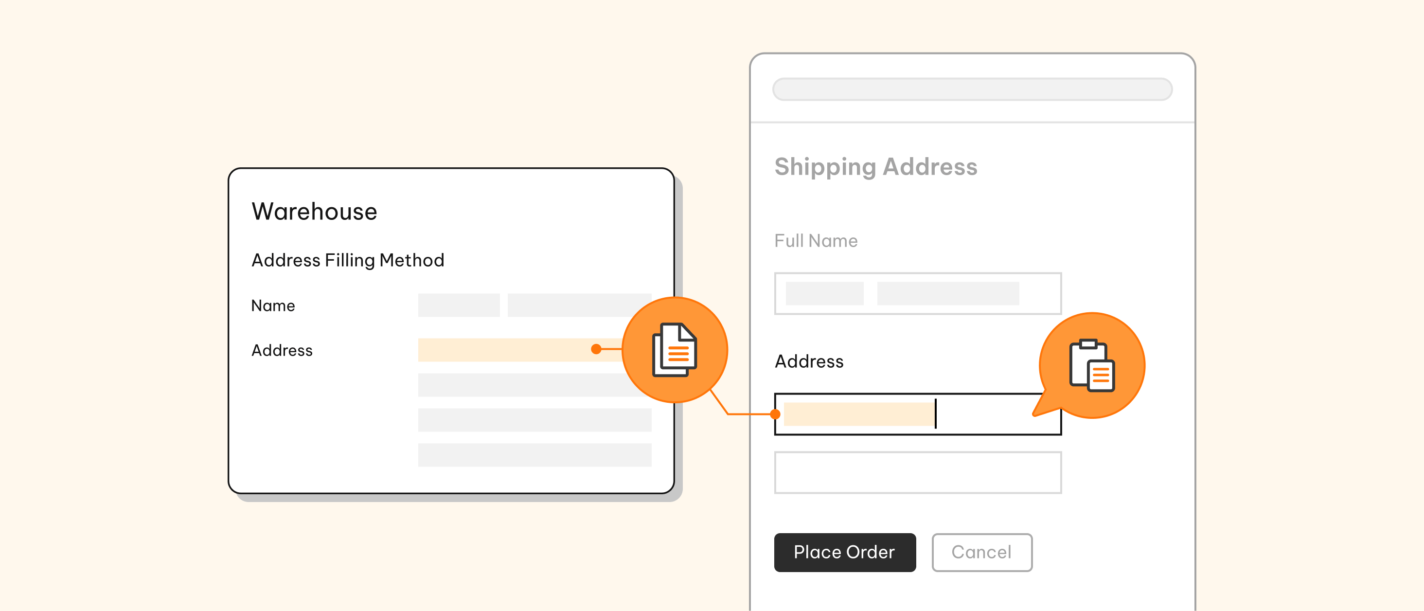 Fill in the overseas delivery address