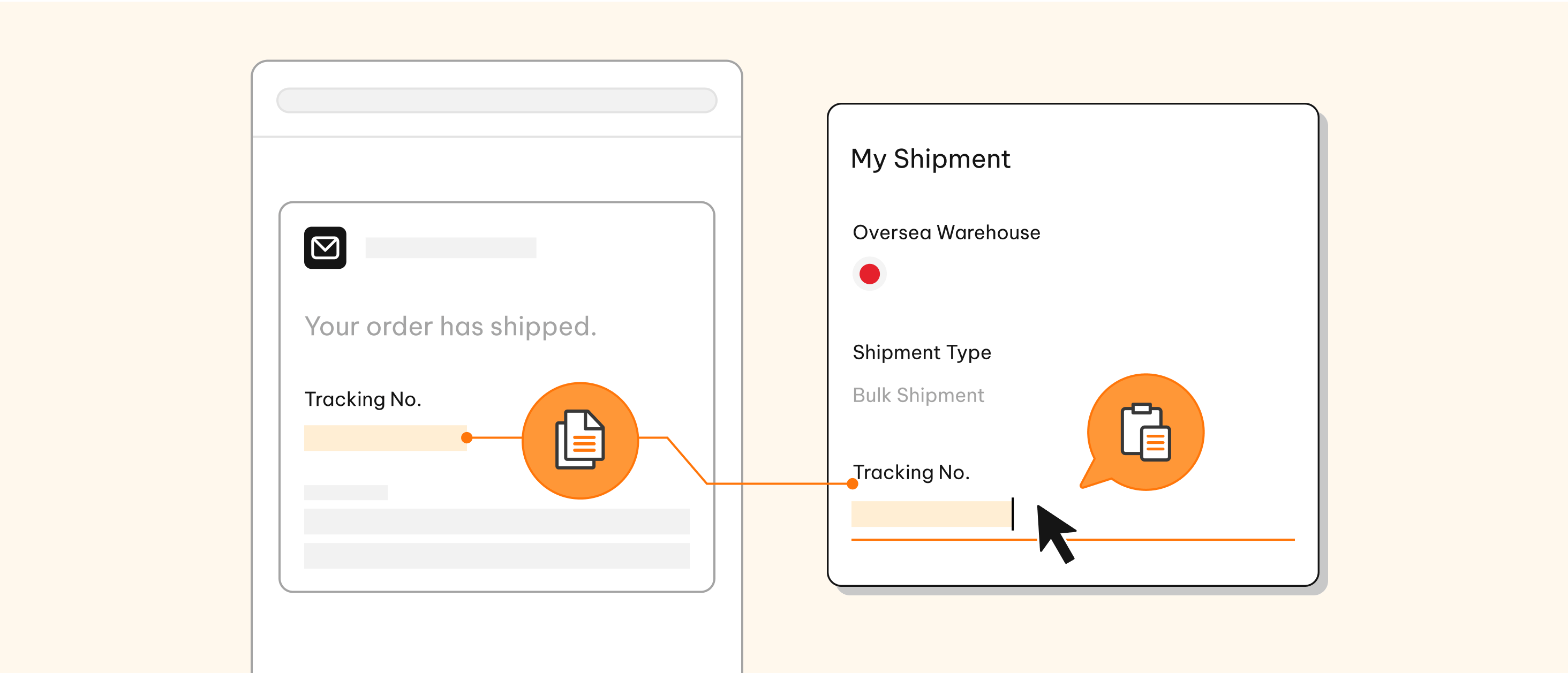Submit shipment details